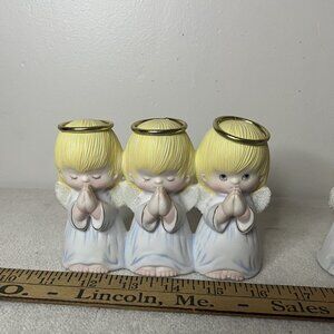 Set of Two Vintage Hallmark Angel Trio Figurines Christmas Decor